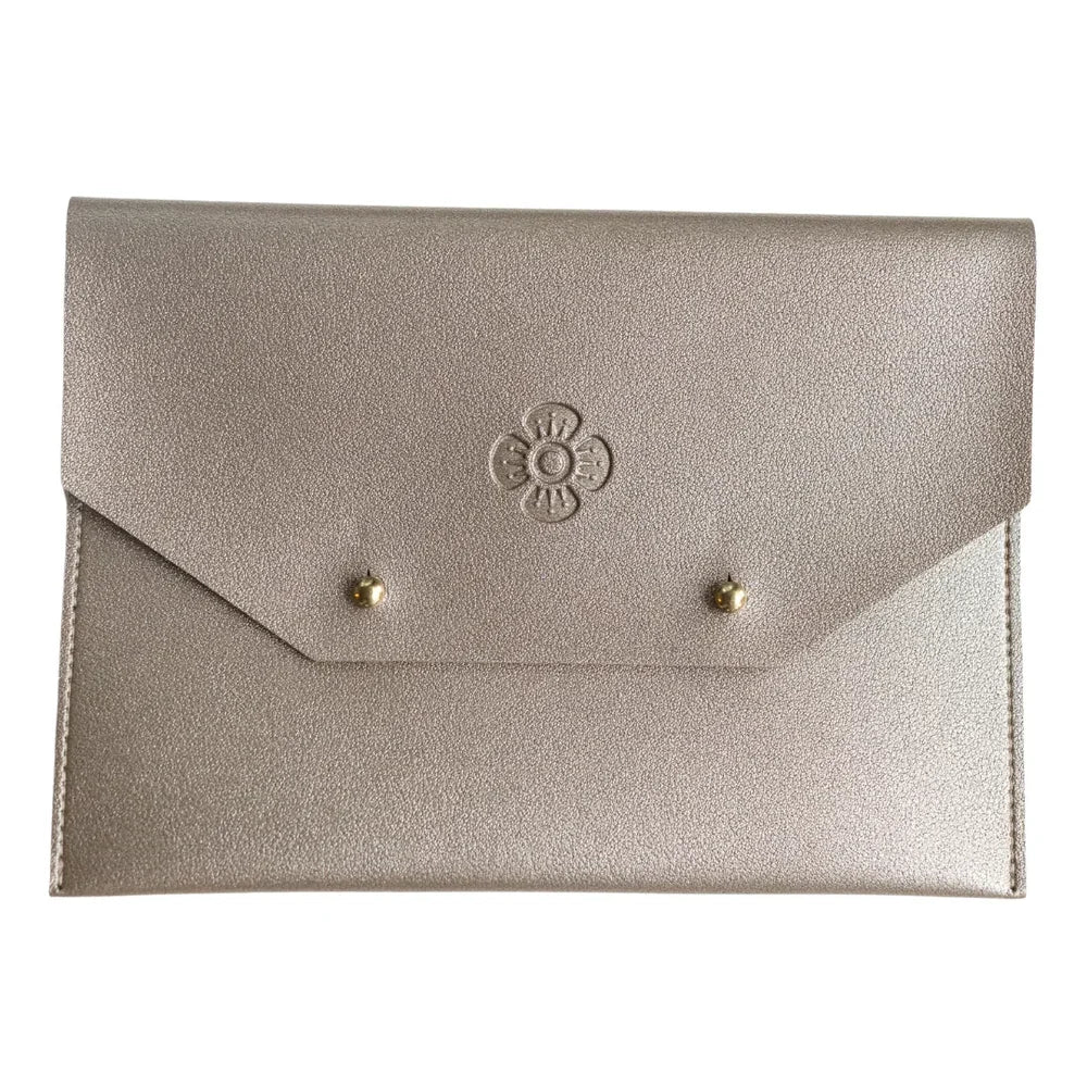 Pewter Mahjong Card Clutch | The Woodlands Mahjong Society