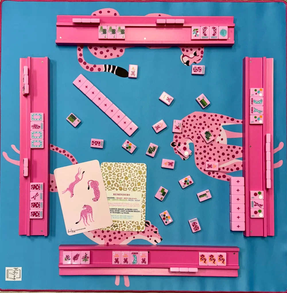 Springtime Safari Tile Set - Petal Pink | Bespoke Mahjong