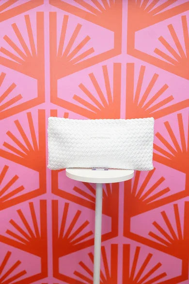 Woven Mahjong Tile Bag - Ivory | Peace Love Mahjong