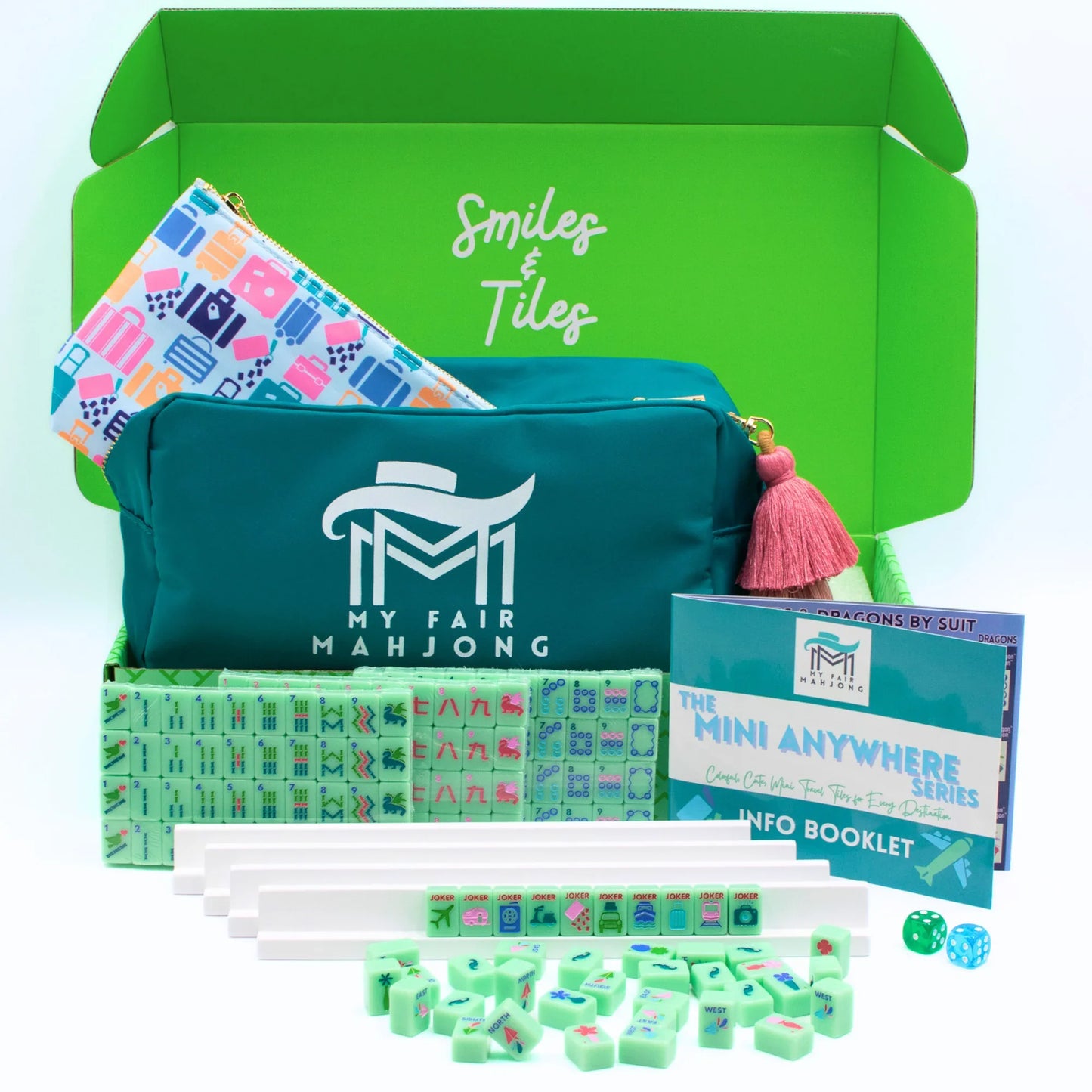MINI TRAVEL MAHJONG - Mini Anywhere Series - Pink | My Fair Mahjong
