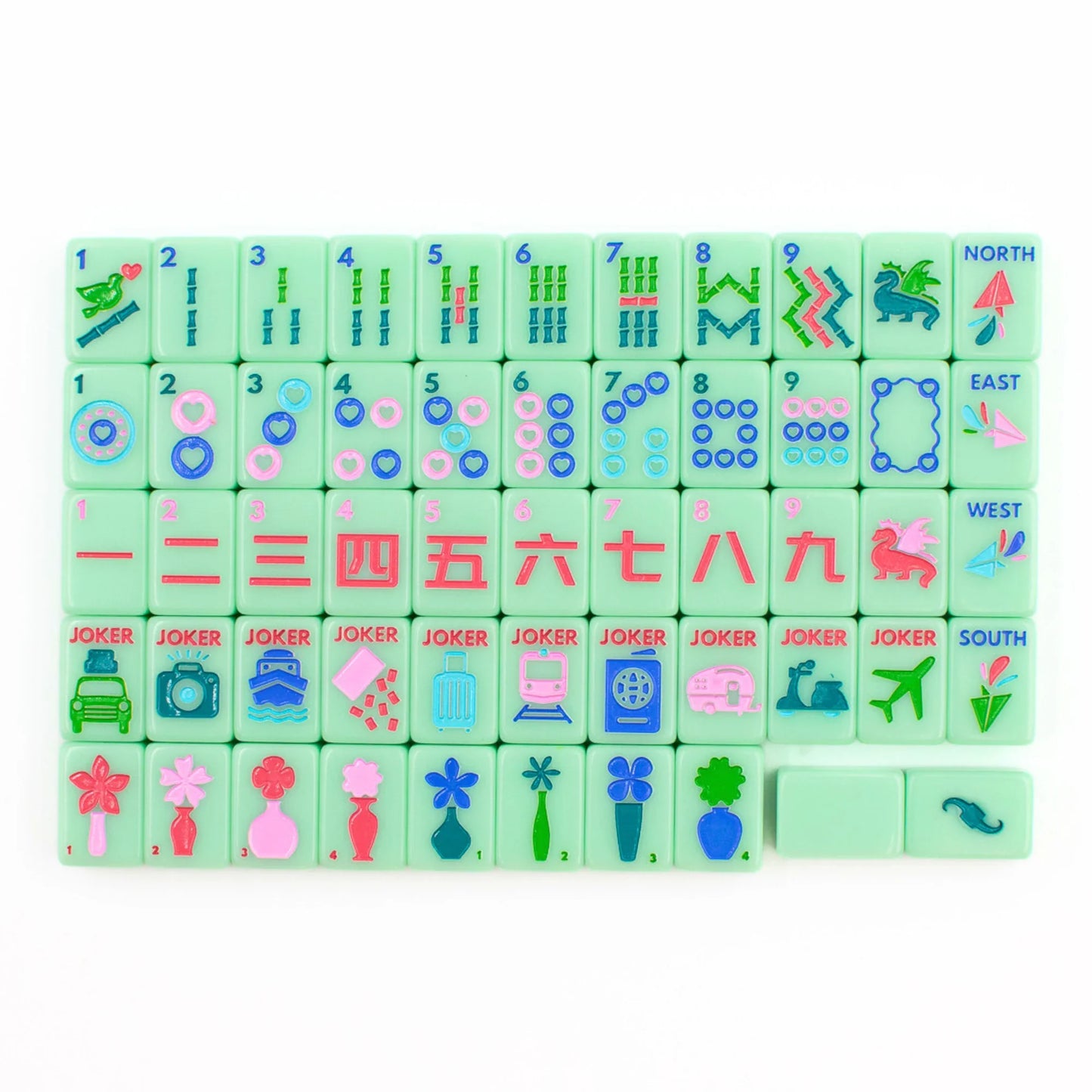 MINI TRAVEL MAHJONG - Mini Anywhere Series-Green | MY FAIR MAHJONG