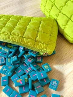 Peace Love Mahjong - Totally Teal Mile High Mahj Club Travel Tile Set