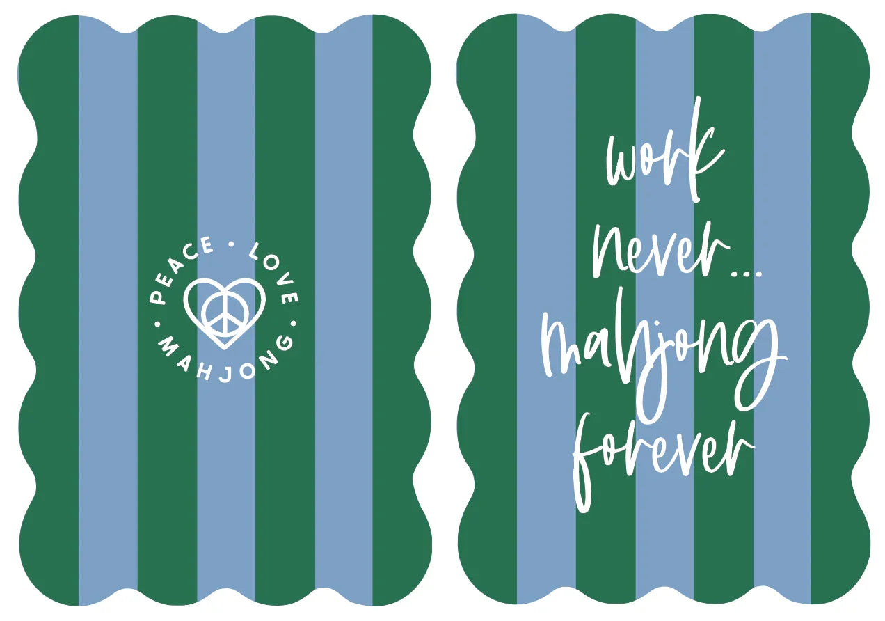 Stripes Mahjong Tile Shufflers (Set of 2) | Peace Love Mahjong