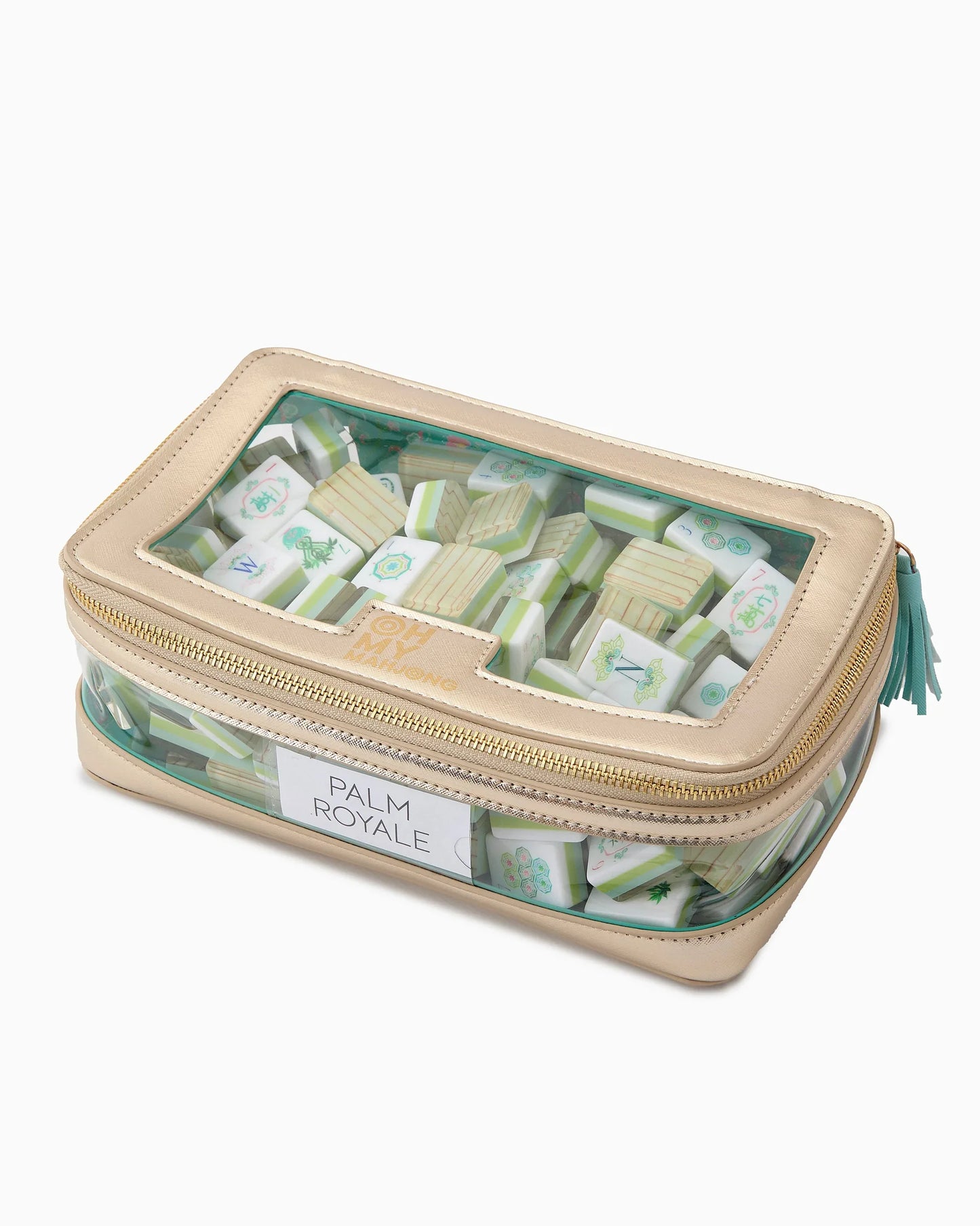 Gold Tile Storage Bag | Oh My Mahjong