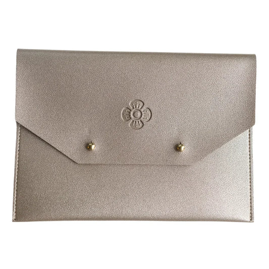 Pewter Mahjong Card Clutch | The Woodlands Mahjong Society