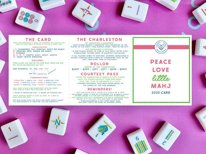 2025 Little Mahj Card for Kids & Beginners | Peace Love Mahjong