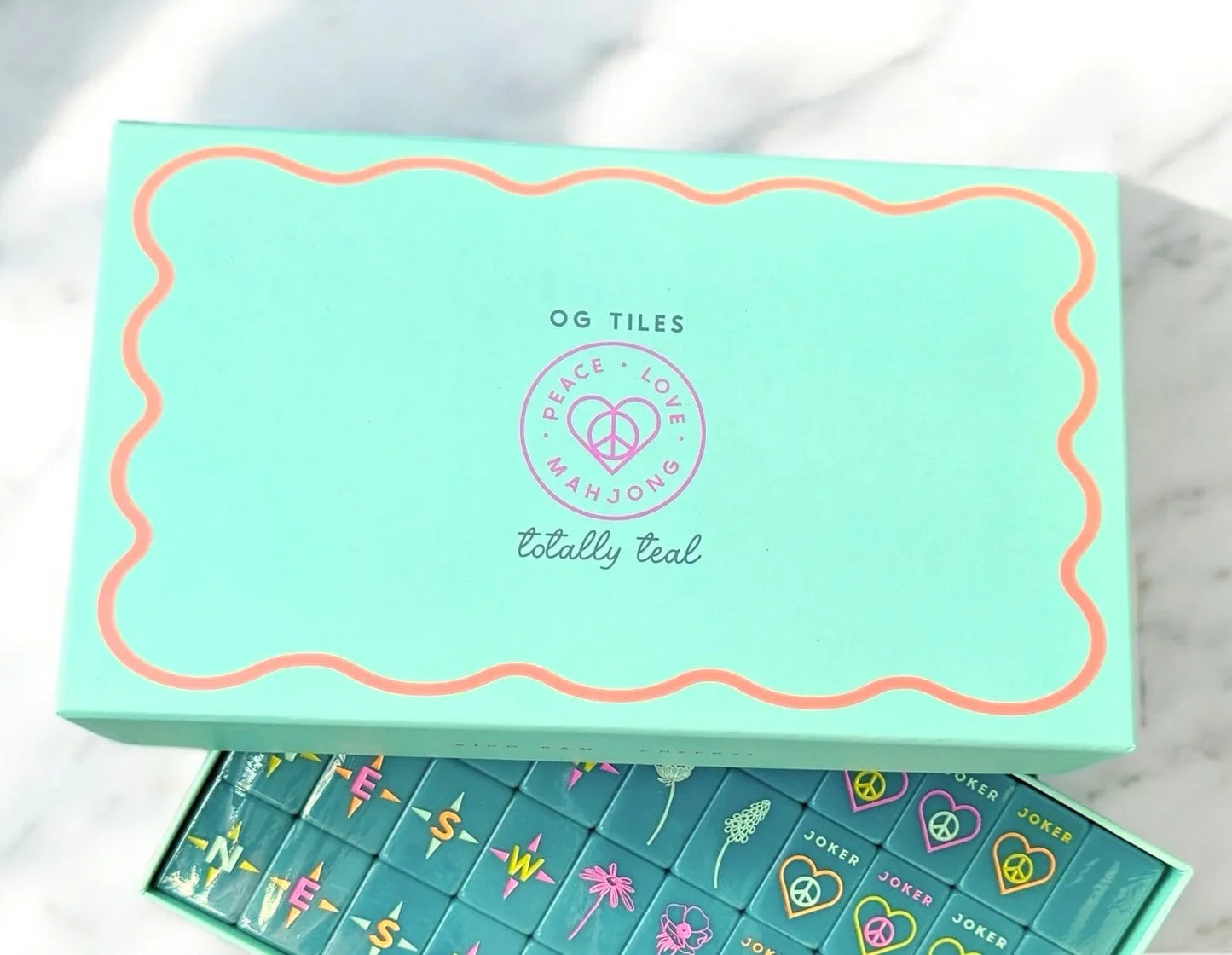 OG Mahj Tiles – Totally Teal (160 Acrylic Tiles) | Peace Love Mahjong