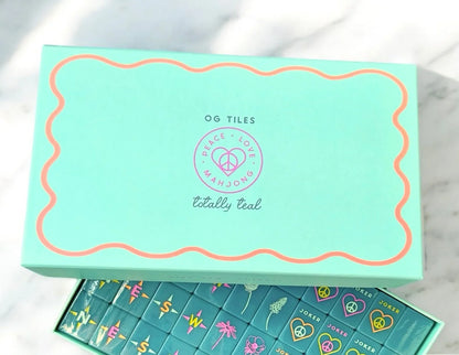 OG Mahj Tiles – Totally Teal (160 Acrylic Tiles) | Peace Love Mahjong