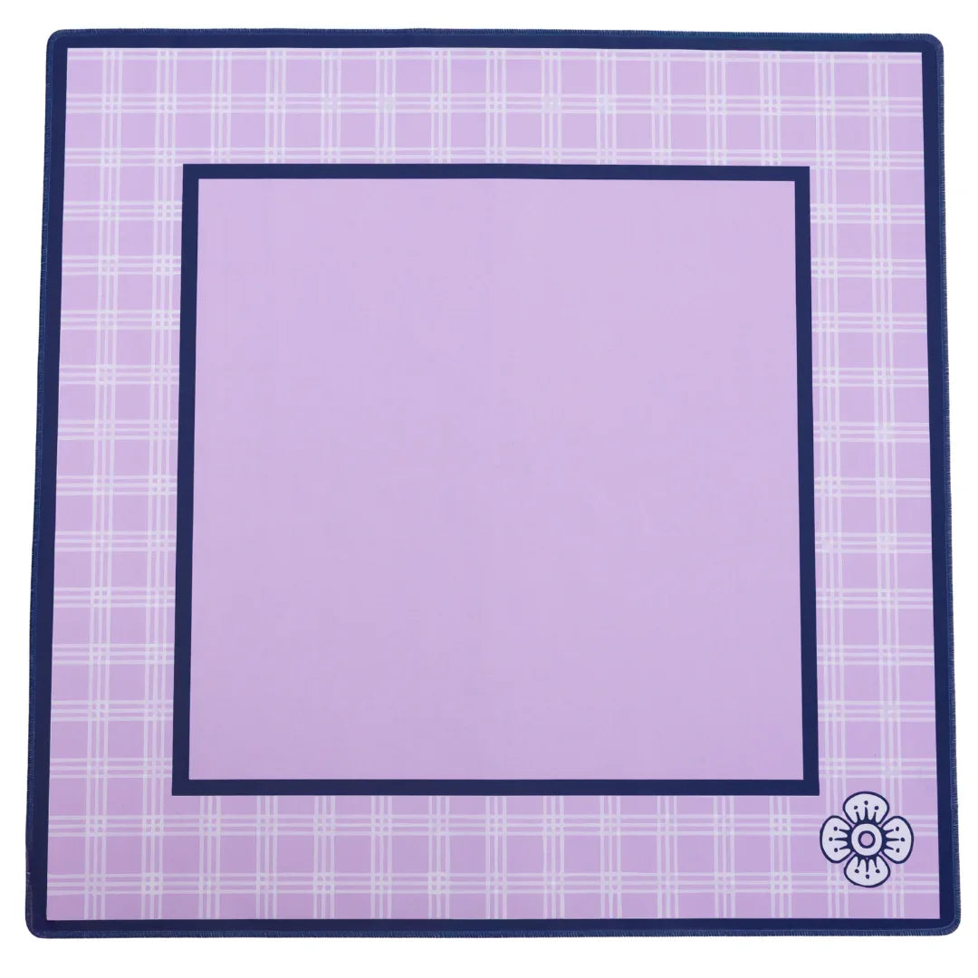 Lavender Plaid Mahjong Mat | Woodlands Mahjong Society