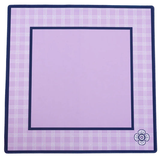 Lavender Plaid Mahjong Mat | Woodlands Mahjong Society