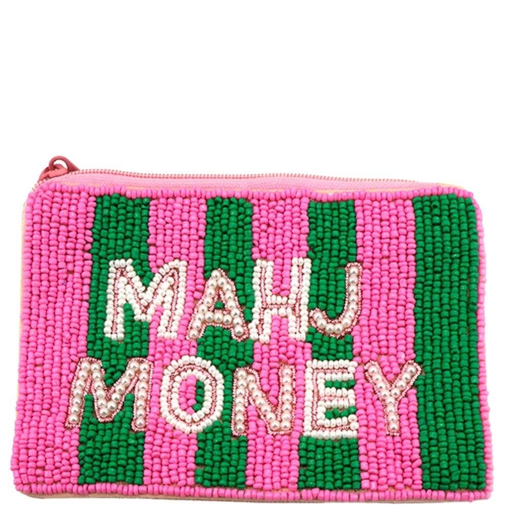 SEED BEAD MAHJ MAHJ MAHJ COIN BAG, 60 1011