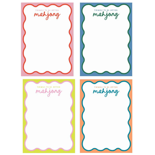 "Things To Do After Mahj" Notepad (50 Sheets) | Peace Love Mahjong