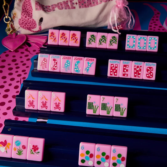 Springtime Safari Tile Set - Petal Pink | Bespoke Mahjong