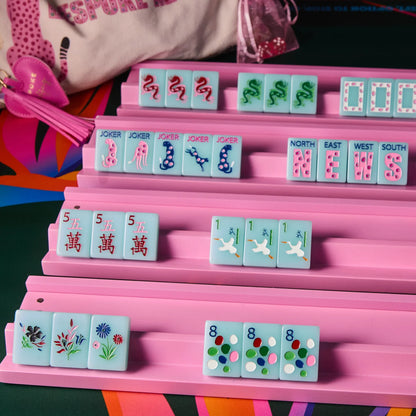 Springtime Safari Tile Set - Sky Blue | Bespoke Mahjong