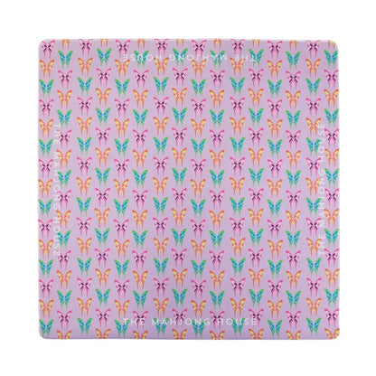 Electric Blue Garden Double-Sided Mahjong Mat | The Mahjong House