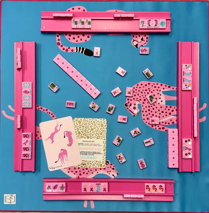 Springtime Safari Tile Set - Petal Pink | Bespoke Mahjong