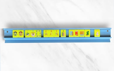 French Blue Mahjong Racks & Pushers (Set of 4) | Peace Love Mahjong