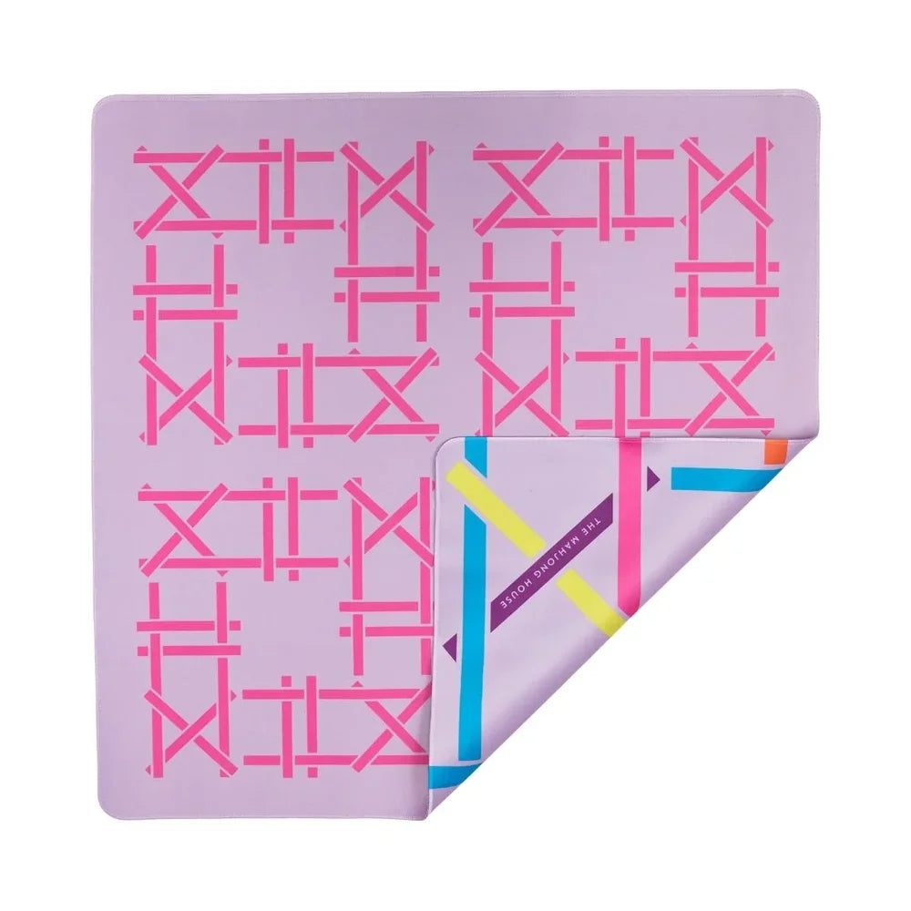 Lilac Trellis Double-Sided Mahjong Mat | The Mahjong House