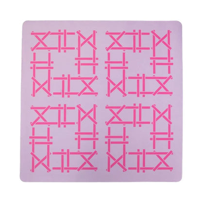 Lilac Trellis Double-Sided Mahjong Mat | The Mahjong House
