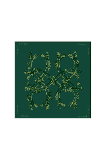 Mahjong Tile Mat - Green
