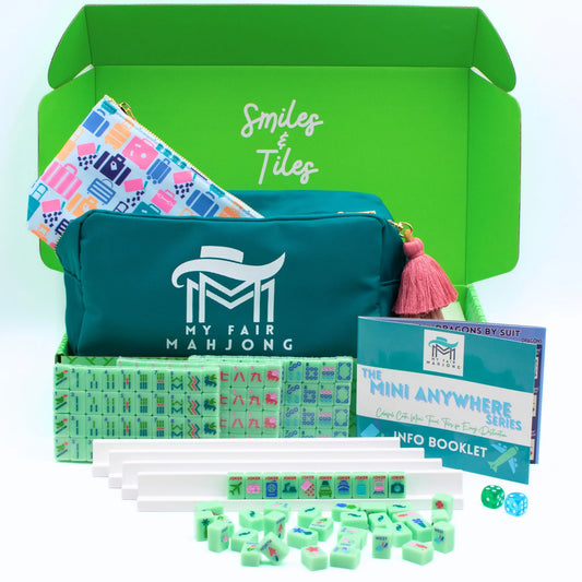 MINI TRAVEL MAHJONG - Mini Anywhere Series-Green | MY FAIR MAHJONG