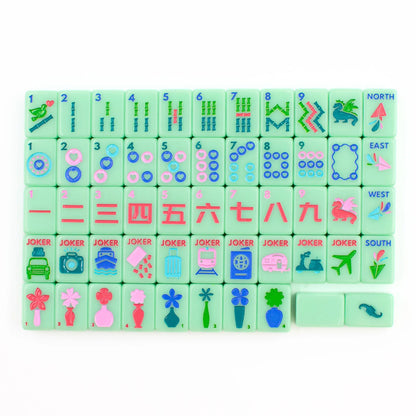 MINI TRAVEL MAHJONG - Mini Anywhere Series-Green | MY FAIR MAHJONG