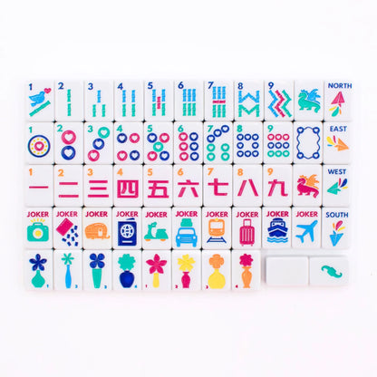 MINI TRAVEL MAHJONG - Mini Anywhere Series - White | My Fair Mahjong