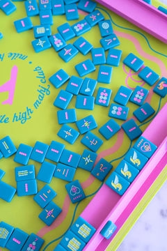 Peace Love Mahjong - Totally Teal Mile High Mahj Club Travel Tile Set