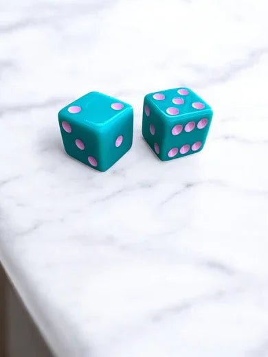 Peace Love Mahjong | Colorful Mahjong Dice Set (Set of 2)