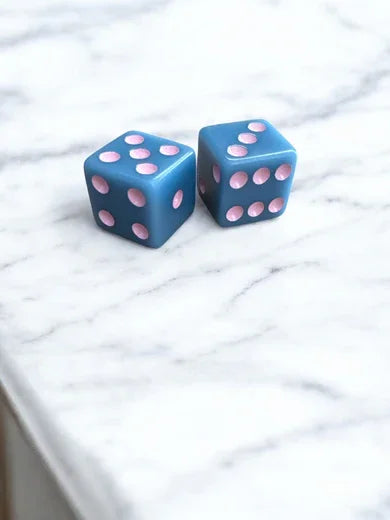 Peace Love Mahjong | Colorful Mahjong Dice Set (Set of 2)