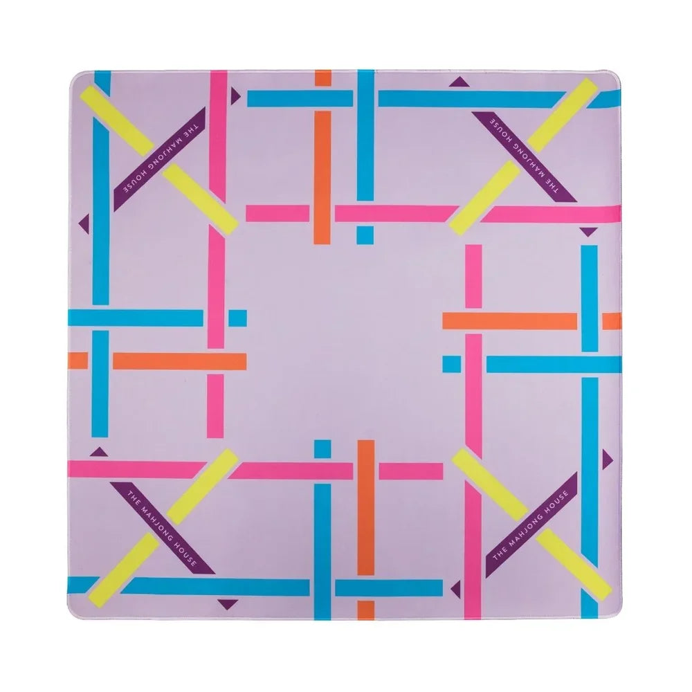 Plum Trellis Double-Sided Travel Mahjong Mat | The Mahjong House