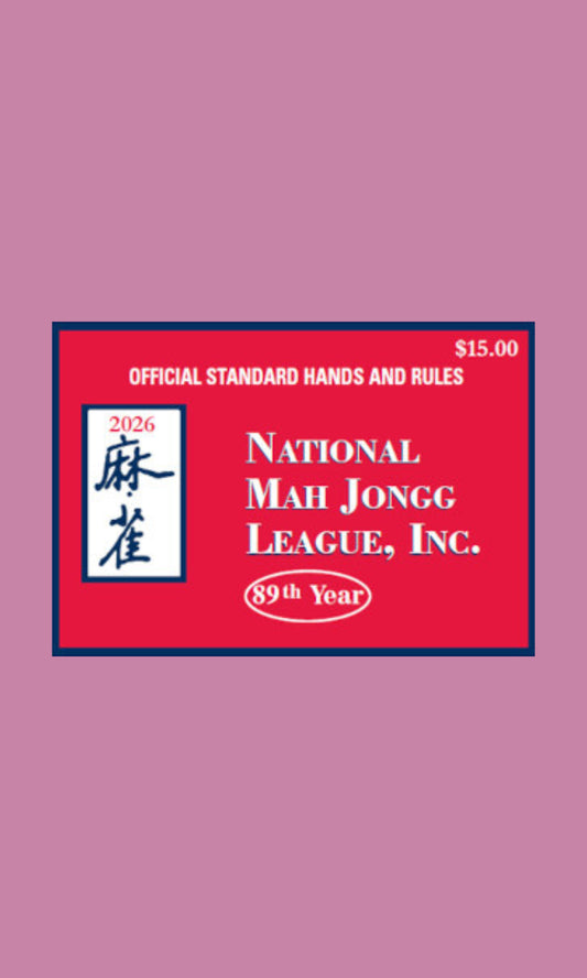 Official 2026 National Mah Jongg League Card | 2026 Annual Edition | PICK-UP IN AUSTIN ONLY | LIMIT TO 4 PER CUSTOMER!