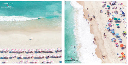 Bespoke X Gray Malin Double Sided Mat | Double the Fun/Gray Malin Beach Club Mat | Bespoke Mahjong