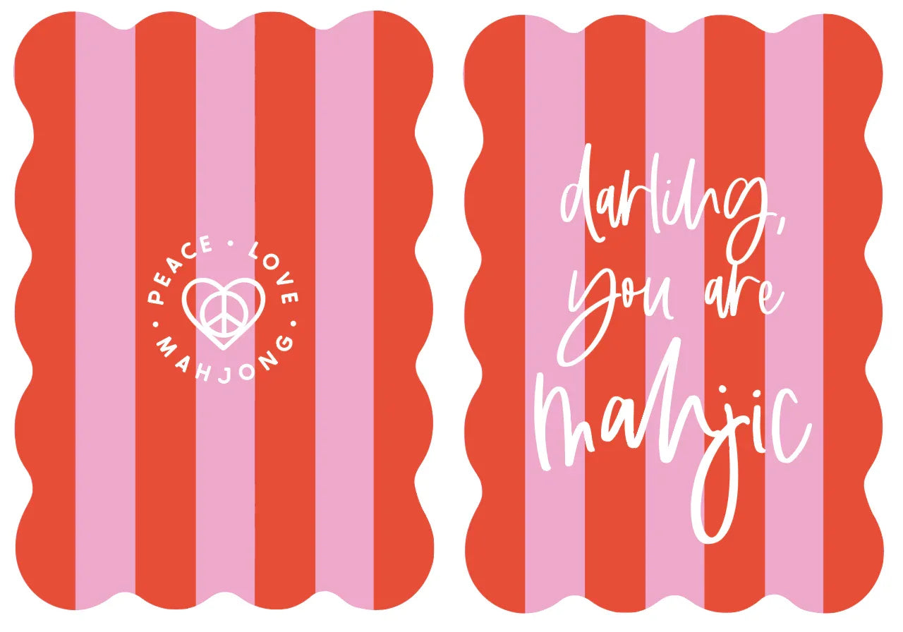 Stripes Mahjong Tile Shufflers (Set of 2) | Peace Love Mahjong