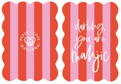 Stripes Mahjong Tile Shufflers (Set of 2) | Peace Love Mahjong