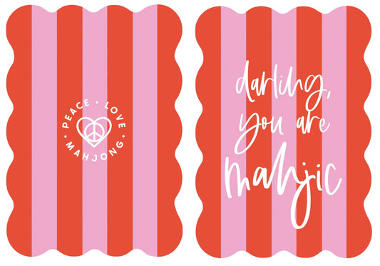 Stripes Mahjong Tile Shufflers (Set of 2) | Peace Love Mahjong