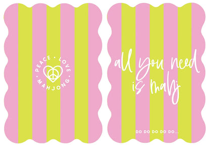 Stripes Mahjong Tile Shufflers (Set of 2) | Peace Love Mahjong