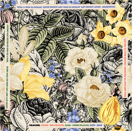 Vintage Floral Mat | Bespoke Mahjong