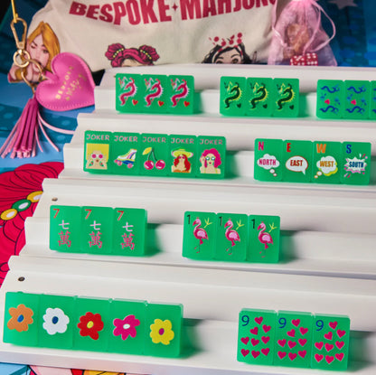 Pop Diva - Disco Green Tiles | Bespoke Mahjong