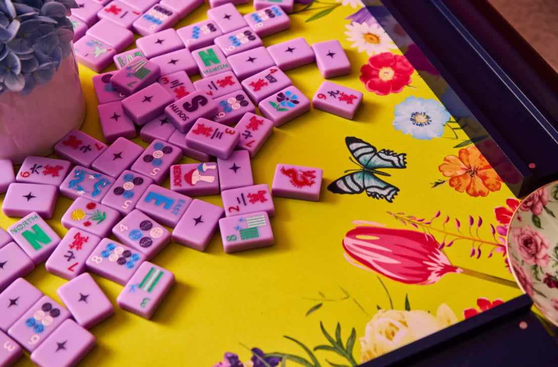 Chartreuse Garden Mahjong Mat | Bespoke Mahjong