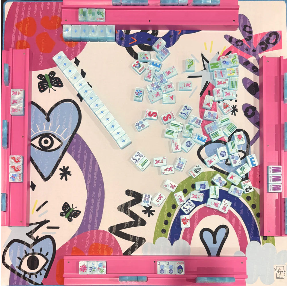 LUCKY CHARMS - HAMPTONS PEARL BLUE | Bespoke Mahjong