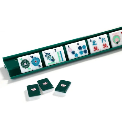 Set of 4 Green Mahjong Racks | The Mahjong House