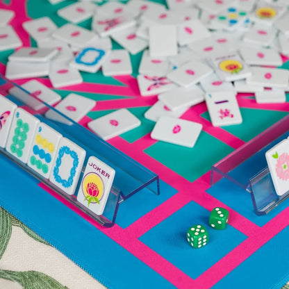 Ice Blue & Brights Travel Mahjong Set | The Mahjong House
