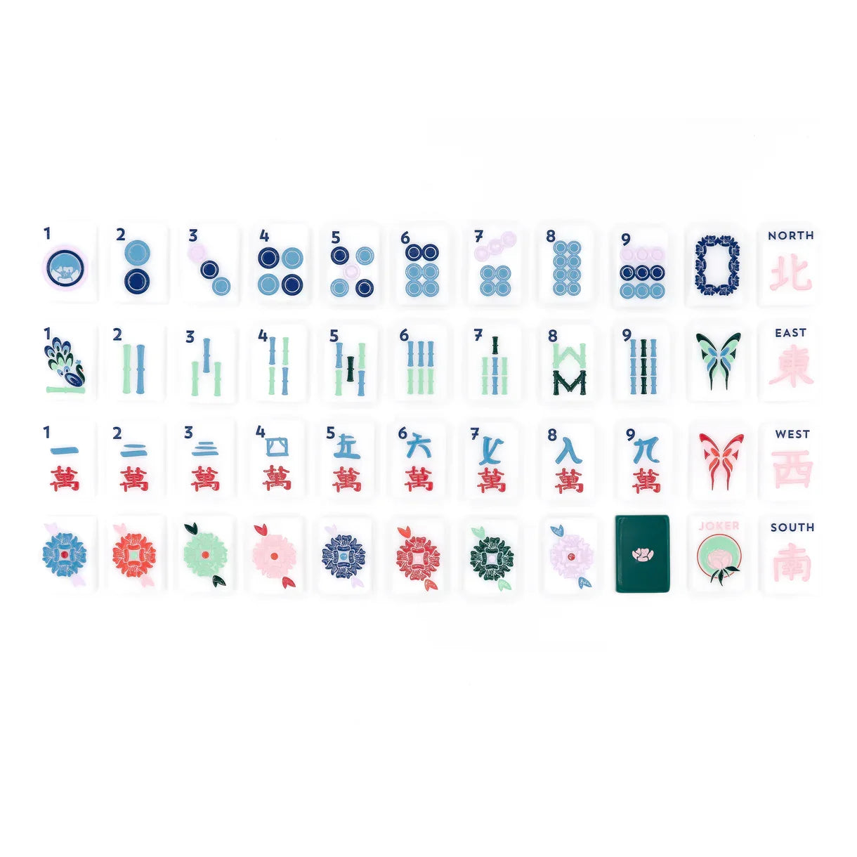 The Mahjong House - The House Tile Set, Green