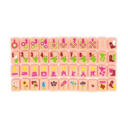 The Mahjong House - Pink Texas Tiles