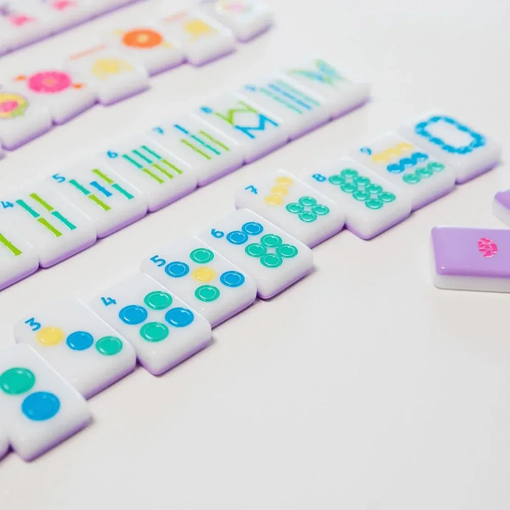 The Brights! Lilac House Mahjong Tiles (160 Acrylic Tiles) | The Mahjong House