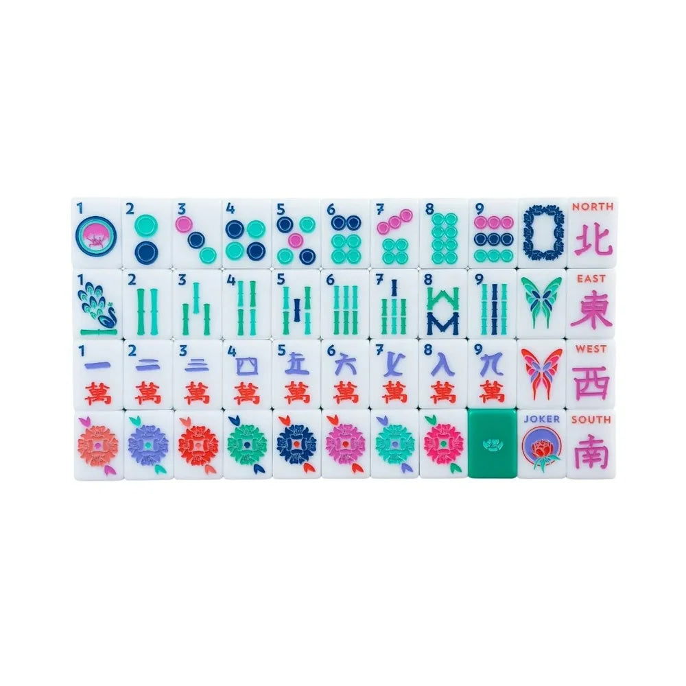 The Jewels! Emerald House Tiles (160 Acrylic Tiles) | The Mahjong House