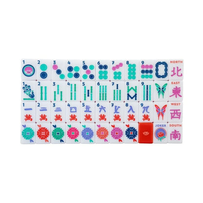 The House Tile Set – Jewel Ruby (160 Acrylic Tiles) | The Mahjong House