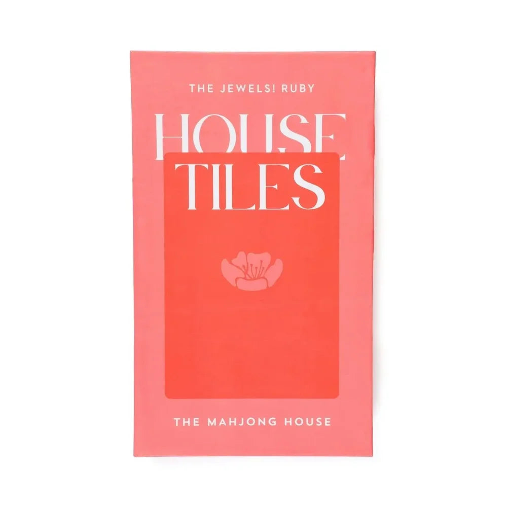 The House Tile Set – Jewel Ruby (160 Acrylic Tiles) | The Mahjong House