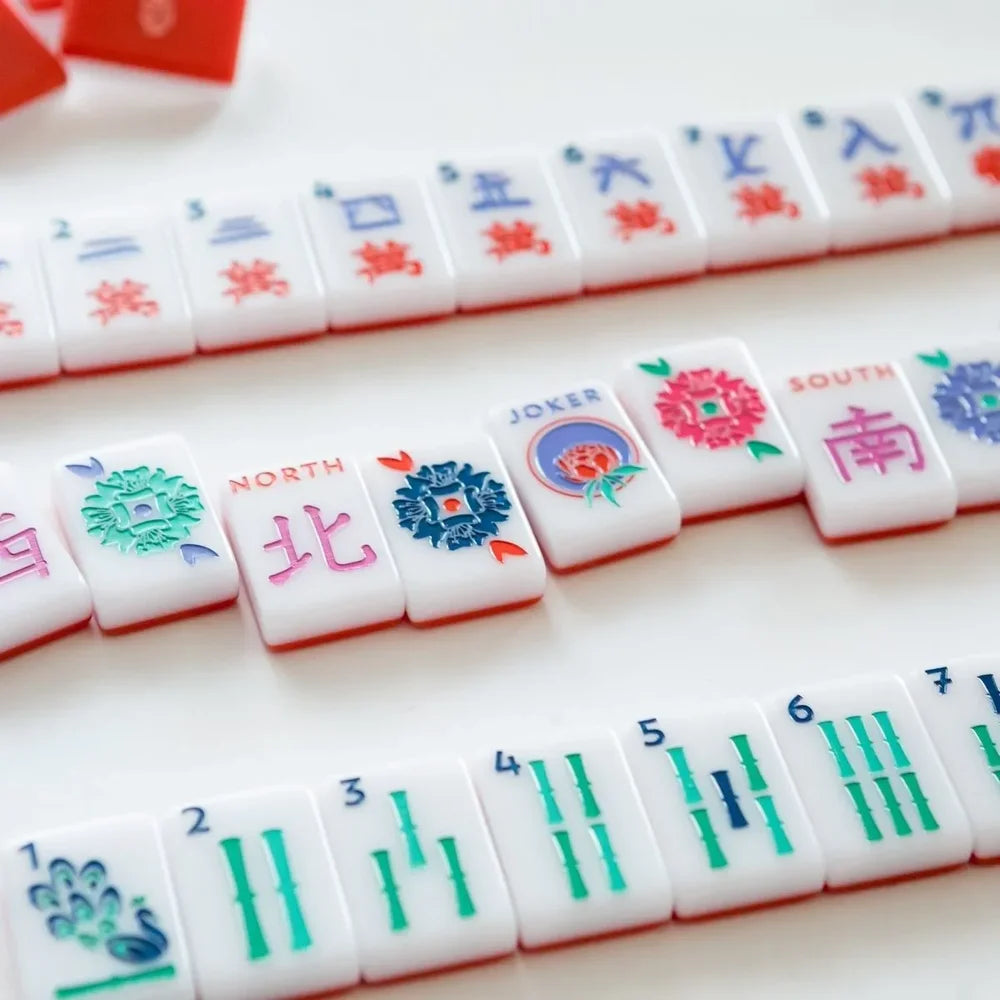 The House Tile Set – Jewel Ruby (160 Acrylic Tiles) | The Mahjong House